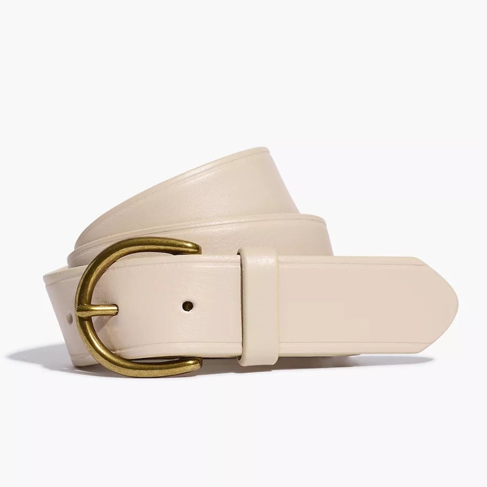 madewell medium perfect leather belt